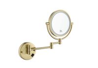 Товар: AQ4915BG зеркало косметическое настенное с подсветкой 5х, шлиф. золото - фото 4 AQ4915BG зеркало косметическое настенное с подсветкой 5х, шлиф. золото — фото 4, Косметические зеркала