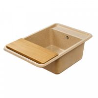 Мойка для кухни Беллис 78 780x510x250 мм, прямоуг., песочный 1A725032BS220 — фото 5, Кухонные мойки