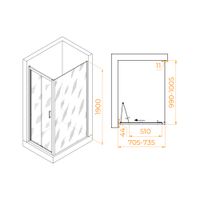 Душевой уголок RGW PA-142 (PA-21+Z-050-5) 700x1000 060814270-11 — фото 6, Душевые уголки