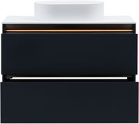 Тумба под раковину Allen Brau Activity 100 1.34014.AM антрацит матовый/олива браш — фото 13, Тумбы под раковину