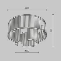 Потолочный светильник Maytoni MOD174CL-09G — фото 3, Подвесные светильники