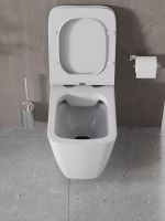 Agger Унитаз подвесной безободковый белый с инсталляцией, микролифт, кнопка смыва белая арт-ATI04100+APB288 — фото 7, Комплекты унитаз + инсталляция