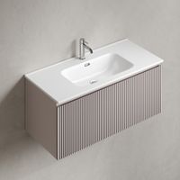 Тумба подвесная SANCOS Snob R 1.0 995х445х406, c одним ящиком оснащенным доводчиками, Doha Soft , арт. арт-SNR1.0100SM — фото 3, Тумбы под раковину