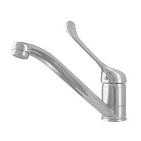 Смеситель для кухни с хирургической ручкой Сантаком stMIRA 5179, хром — фото 1, Смесители для кухни