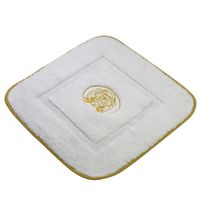 Коврик д/ванной комнаты 60х60 см., вышивка логотип MIGLIORE, белый, окантовка золото арт-31927 — фото 8, Коврики для ванной комнаты