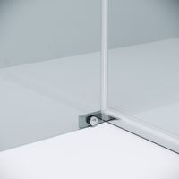 Боковая стенка Grossman Pragma 200.K33.03.100.10.00 (100х195) хром,стекло прозрачное, 1 место — фото 6, Боковые стенки