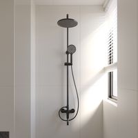 Душевая стойка TURI, чёрный матовый TU-100-B-C4 — фото 1, Душевые стойки