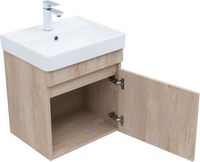 Тумба под раковину Aquanet Оптима 50 дуб светлый 00344802 — фото 1, Тумбы под раковину