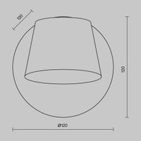 Настенный светильник (бра) Maytoni MOD421WL-L6BBS3K — фото 3, Бра