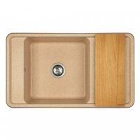 Мойка для кухни Беллис 87 870x510x250 мм, прямоуг., песочный 1A724832BS220 — фото 2, Кухонные мойки