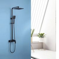 Душевая стойка ABBER Daheim без излива, черный матовый арт-AF8220BL — фото 2, Душевые стойки