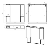 Товар: Зеркальный шкаф арт-П-Чег-02105-01Л - фото 6 Зеркальный шкаф арт-П-Чег-02105-01Л — фото 6, Зеркальные шкафы в ванную