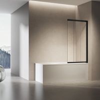 Товар: Душевая шторка на ванну , 900*1400, черный, стекло прозрачное, правая арт-VSB-6E900CLB-R - фото 2 Душевая шторка на ванну , 900*1400, черный, стекло прозрачное, правая арт-VSB-6E900CLB-R — фото 2, Шторки для ванной раздвижные