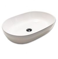 Раковина HATRIA HAPPY HOUR Y8AK01 накладная без отверстия без перелива цвет белый — фото 1, Раковины накладные