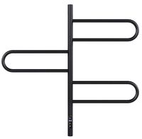 Полотенцесушитель электрический Vincea 44х80, черный, таймер арт-VTD-1R2CBE — фото 2, Электрические полотенцесушители