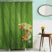 шторка д/в тканевая 180х200см "Лягушка" MZ-51 — фото 1, Шторки на ванну