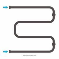 Товар: Полотенцесушитель водяной Сунержа Ш-образный 600х600 Без покрытия арт-00-0014-6060 - фото 3 Полотенцесушитель водяной Сунержа Ш-образный 600х600 Без покрытия арт-00-0014-6060 — фото 3, Водяные полотенцесушители