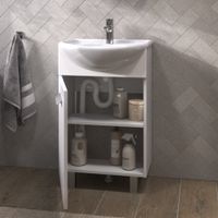 Тумба под раковину VIGO Hoska 50 напольная белый (228) — фото 3, Тумбы под раковину