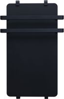 Полотенцесушитель электрический Allen Brau Infinity 120x44 с рейлингом 2.0 и креплением, черный матовый 00325638 — фото 1, Электрические полотенцесушители