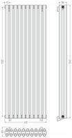 Товар: Отопительный радиатор Сунержа Эстет-00 1200х450 10 секций Сатин арт-071-0332-1210 - фото 3 Отопительный радиатор Сунержа Эстет-00 1200х450 10 секций Сатин арт-071-0332-1210 — фото 3, Радиаторы отопления