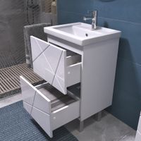 Товар: Тумба под раковину VIGO Geometry 2-50 напольная белый (tn.bsf.GEO.FOS.50.2Y) - фото 3 Тумба под раковину VIGO Geometry 2-50 напольная белый (tn.bsf.GEO.FOS.50.2Y) — фото 3, Тумбы под раковину