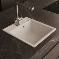 Кухонная мойка ABBER Quarz AQ2901W белый — фото 2, Кухонные мойки