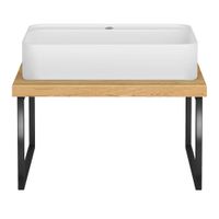 Столешница массив Санди 600*470*40 арт-11381 — фото 2, Столешницы под раковину