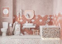 Зеркало КАСПЕР МИШКА, фигурное, розовый матовый 1A283502CR1E0 — фото 5, Зеркала в ванную комнату