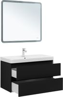 Тумба под раковину Aquanet Вега 2.0 90 черный 00337956 — фото 4, Тумбы под раковину