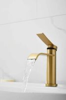 Смеситель для раковины BELZ , брашированное золото арт-B10812-5 — фото 6, Смесители для раковины