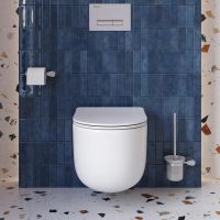 Унитаз подвесной безободковый с сиденьем и смывом TORNADO BelBagno SOFT-TOR арт-BB084CH-TOR/SC — фото 4, Подвесные унитазы