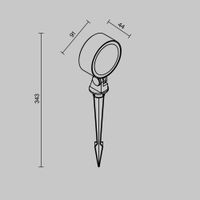Ландшафтный светильник Outdoor O495FL-L18B3K — фото 3, Уличное освещение