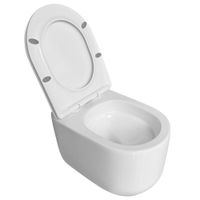 Унитаз ABBER Bequem AC1129 подвесной белый, безободковый, смыв торнадо — фото 8, Подвесные унитазы