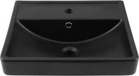 Раковина Aquanet Ирис 50 черная матовая арт-00329246 — фото 5, Раковины встраиваемые сверху