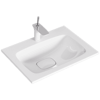 Подвесная тумба с двумя ящиками с умывальником из литьевого мрамора. арт-Mai.01.06 — фото 1, Тумбы с раковиной