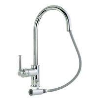 Товар: CUCINA ERMITAGE MINI См-ль д/кухни моноком., с вытяжной лейкой, ручка сбоку латунь, хром арт-31522 - фото 3 CUCINA ERMITAGE MINI См-ль д/кухни моноком., с вытяжной лейкой, ручка сбоку латунь, хром арт-31522 — фото 3, Смесители для кухни