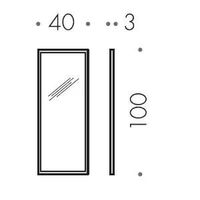 Зеркало COLOMBO DESIGN FASHION MIRRORS настенное в раме цвет полированная н/сталь арт-B2040 — фото 2, Зеркала в ванную комнату