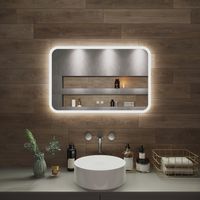 Зеркало с LED-подсветкой AMAZON (80*60) /AQUA DE MARCO Amz80/60 — фото 1, Зеркала в ванную комнату