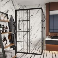 Ограждение MUZA120 N душевое Ceruttispa без поддона (80x120x195) — фото 2, Душевые уголки трапеция