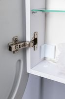 Зеркальный шкаф Aquanet Монте 50 белый, с LED подсветкой арт-00344787 — фото 2, Зеркальные шкафы в ванную