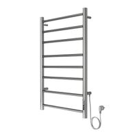 Полотенцесушитель электрический AZARIO PARMA 500/800 8 секций, диммер справа, хром арт-AZ10858 — фото 1, Электрические полотенцесушители