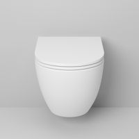 Унитаз подвесной Grossman Color (490х370х360) безободковый,белый матовый с тонкой крышкой,микролифт,1 место арт-GR-4455MS — фото 2, Подвесные унитазы