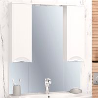 Зеркальный шкаф ELEGANSE 85 /хром/ AQUA DE MARCO 1085CELE — фото 1, Зеркальные шкафы в ванную