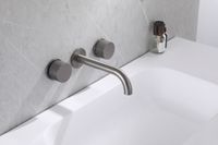 Смеситель ABBER Wasser Kreis для раковины скрытого монтажа, никель арт-AF81122NG — фото 2, Смесители для раковины