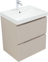 Тумба под раковину Aquanet Джейн (Flat) 60 бежевый арт-00343975 — фото 9, Тумбы под раковину