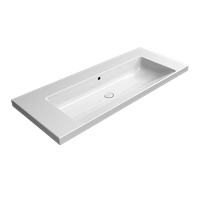 раковина подвесная/встраиваемая NORM 120x50 белый арт-8626111 — фото 2, Раковины подвесные