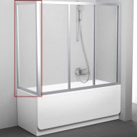 Товар: Боковая стенка для шторки на ванну Ravak Supernova APSV 80 профиль Сатин стекло Transpare арт-95040U02Z1 - фото 2 Боковая стенка для шторки на ванну Ravak Supernova APSV 80 профиль Сатин стекло Transpare арт-95040U02Z1 — фото 2, Боковые стенки