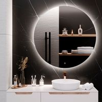 Зеркало с LED-подсветкой MILAN (100) круглое /AQUA DE MARCO MIL100 — фото 1, Зеркала в ванную комнату