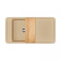 Мойка для кухни Беллис 97 970x510x250 мм, прямоуг., латте арт-1A725132BS260 — фото 3, Кухонные мойки