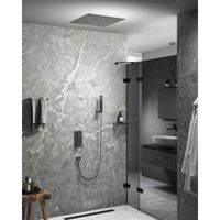 Душевая система встроенная с термостатом Timo Petruma SX-5029/18SM черное золото — фото 1, Душевые системы